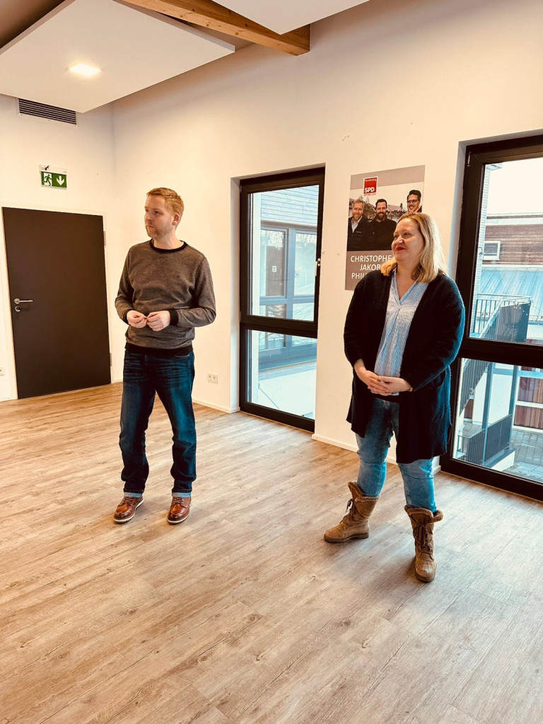 Begrüßung und Verabschiedung mit Andrea Steiler und Christophe Rude