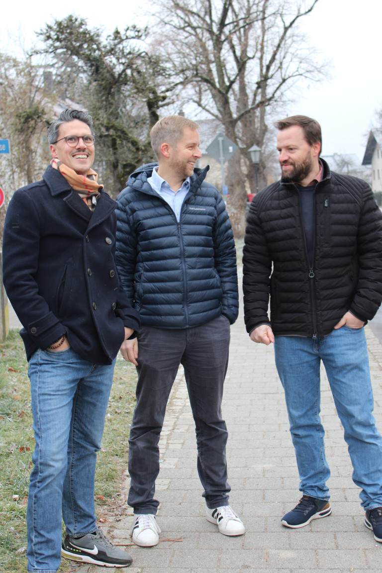 Unsere Listenplätze 2, 4 und 6: Christophe Rude, Jakob Weiß und Philippe Körner