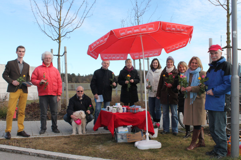 Infostand am Valentinstag